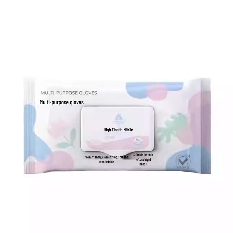 Durable Long Nitrile Kitchen Gloves - Food Grade, Waterproof, Oil-Proof, Latex-Free for Daily Use S