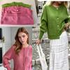 European & American Style Soft Knit Retro Cardigan for Women In Candy Colors