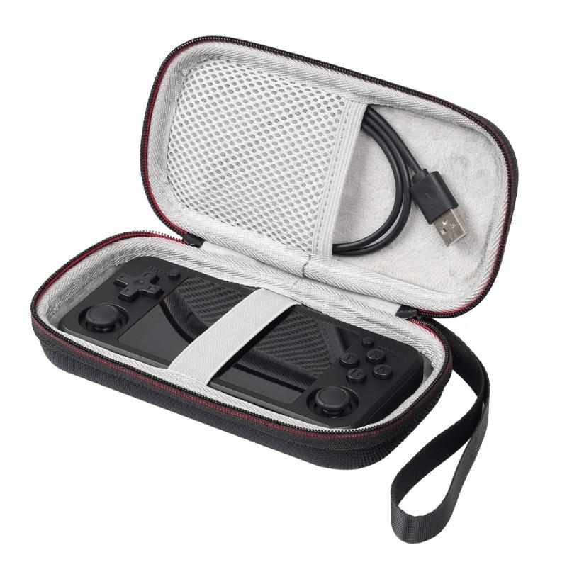 Game Console Storage Bag Scratch Resistant Bag for RG351P RG 351P Protector Case Travel Pouch with Lanyard and Pocket