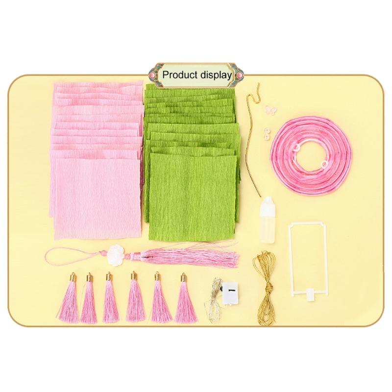 Flower Lamp Decoration Handheld Flower Light Accessory for Hanfu Dresses Up and Celebration