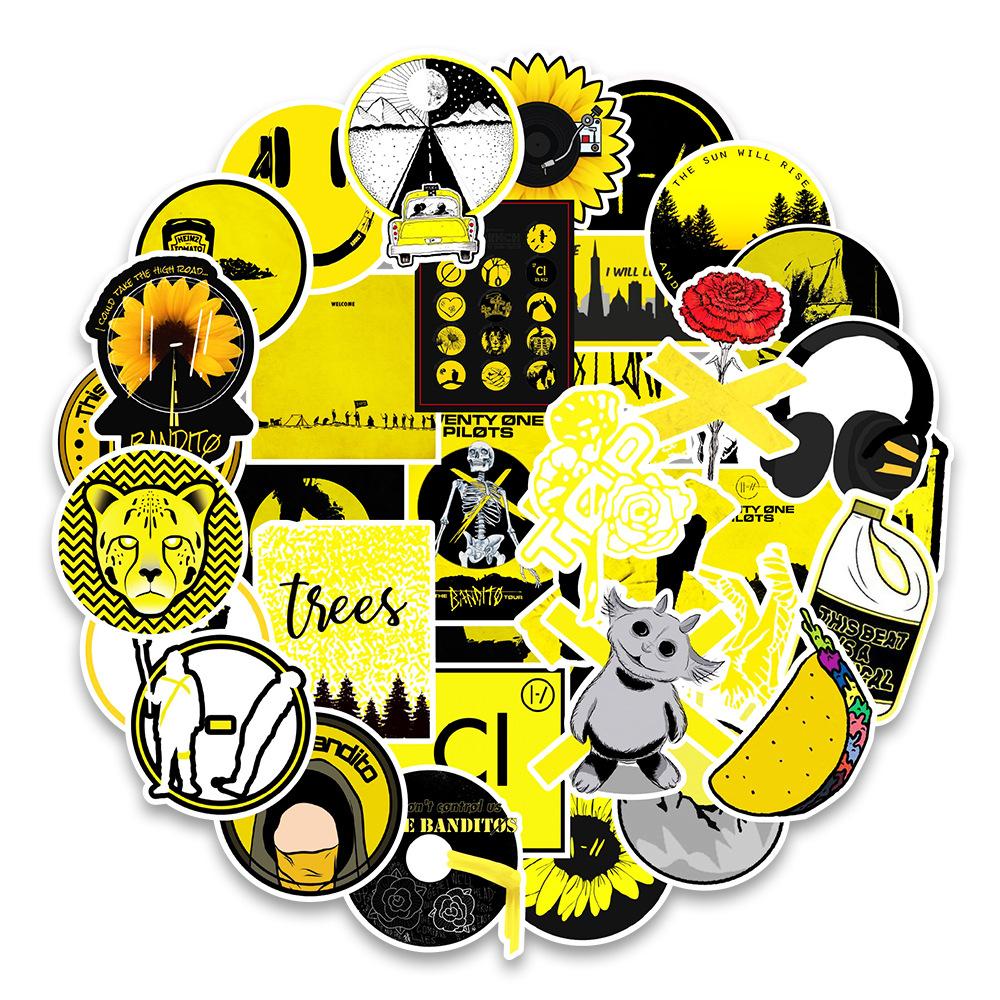 

50 Non-repetitive Graffiti Stickers for Mobile Phone Stationery Laptop Suitcase Creative Waterproof Decorative Stickers