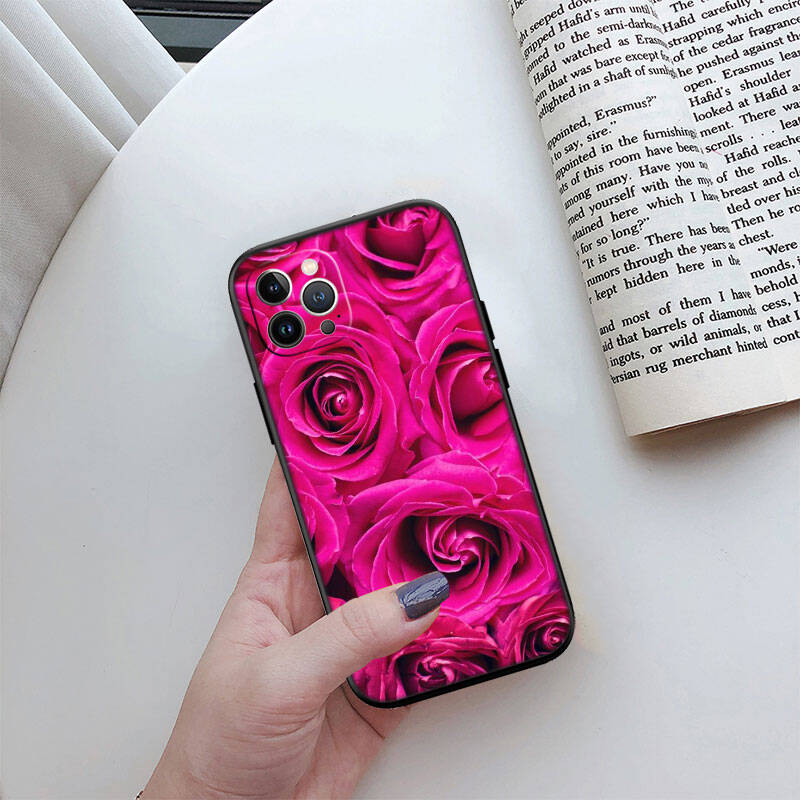 MH131 Roses Flower Phone Shell Case for iPhone 7 8 11 12 13 14 15 16 17 16E XS Pro Max XR X SE Air