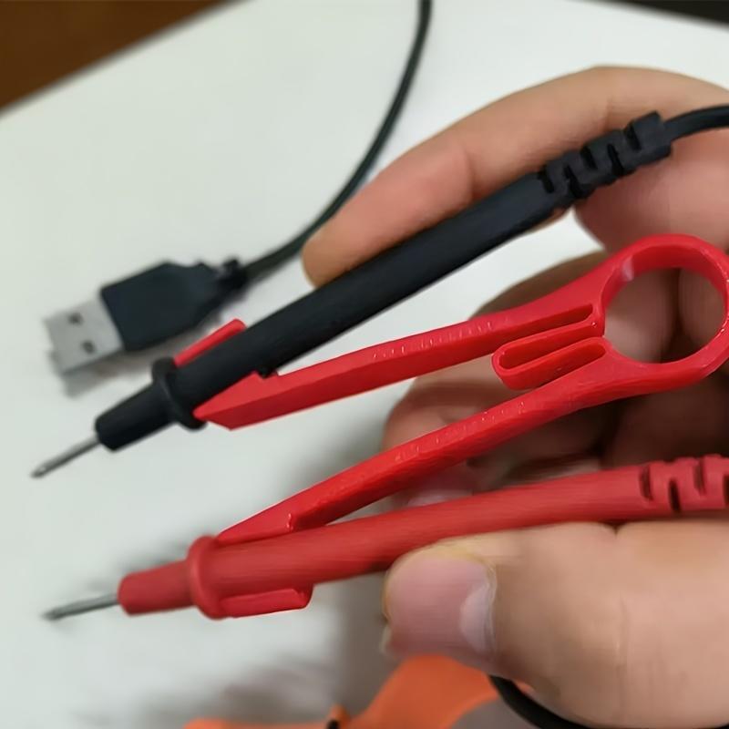 2Pcs 3D Printed Multimeter Probe Holder Universal Test Lead Clip Stand for Electronic Testing Multimeter Accessory
