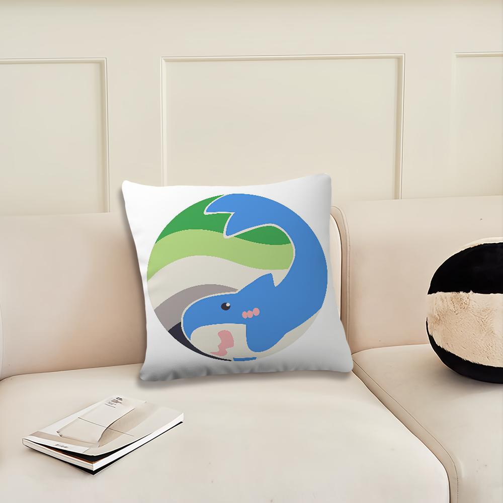 Trans Blahaj Shark Cushion Cover Pillow Cover Decoration Room Home Sofa Living Office Car Nordic Simplicity