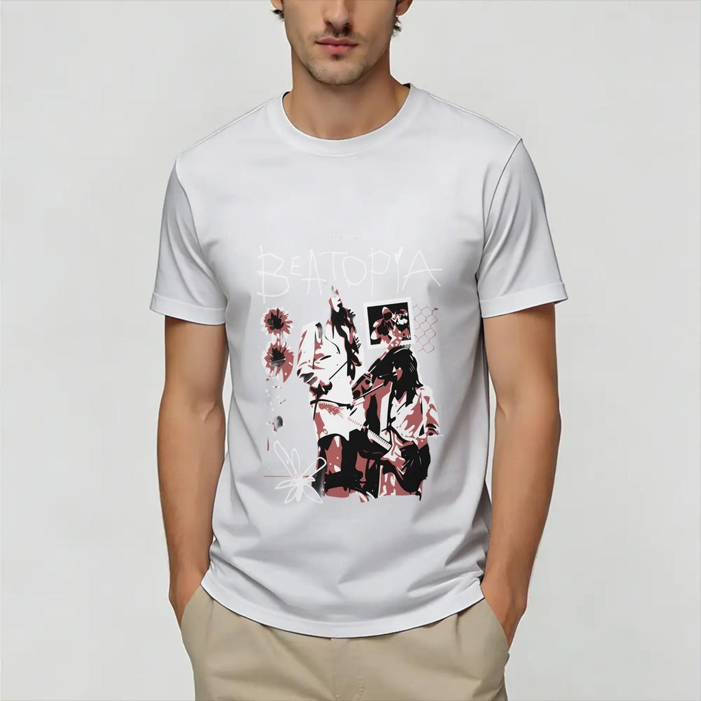Vintage TShirt Beach Beabadoobees Vintage Trending TShirts 100 Cotton Tee Shirt Y2K Classic Pattern Short Sleeve Tops