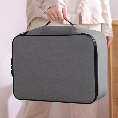 1pc -  Secure Document Bag - 3-Layer File Storage Case with Combination Lock,Durable, Perfect for Business and Daily Use