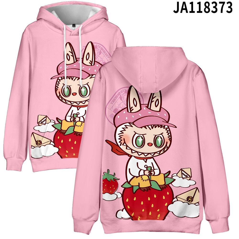 2025 New LABUBU Printed Children's Hoodie Cute Cartoon Style Girls' Hoodie Sportswear Casual Comfortable Style Top