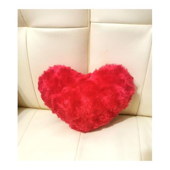 VX Plush Heart-shaped Mini Cushion 20cm Decoration Cushion Red Soft Plush Material Valentine's Day Interior MKHR-01