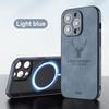 Magnetic Leather Phone Case for iPhone 11-16, Compatible with iPhone 12-15 Pro Max, Elk Head Design, Japanese & Korean Style