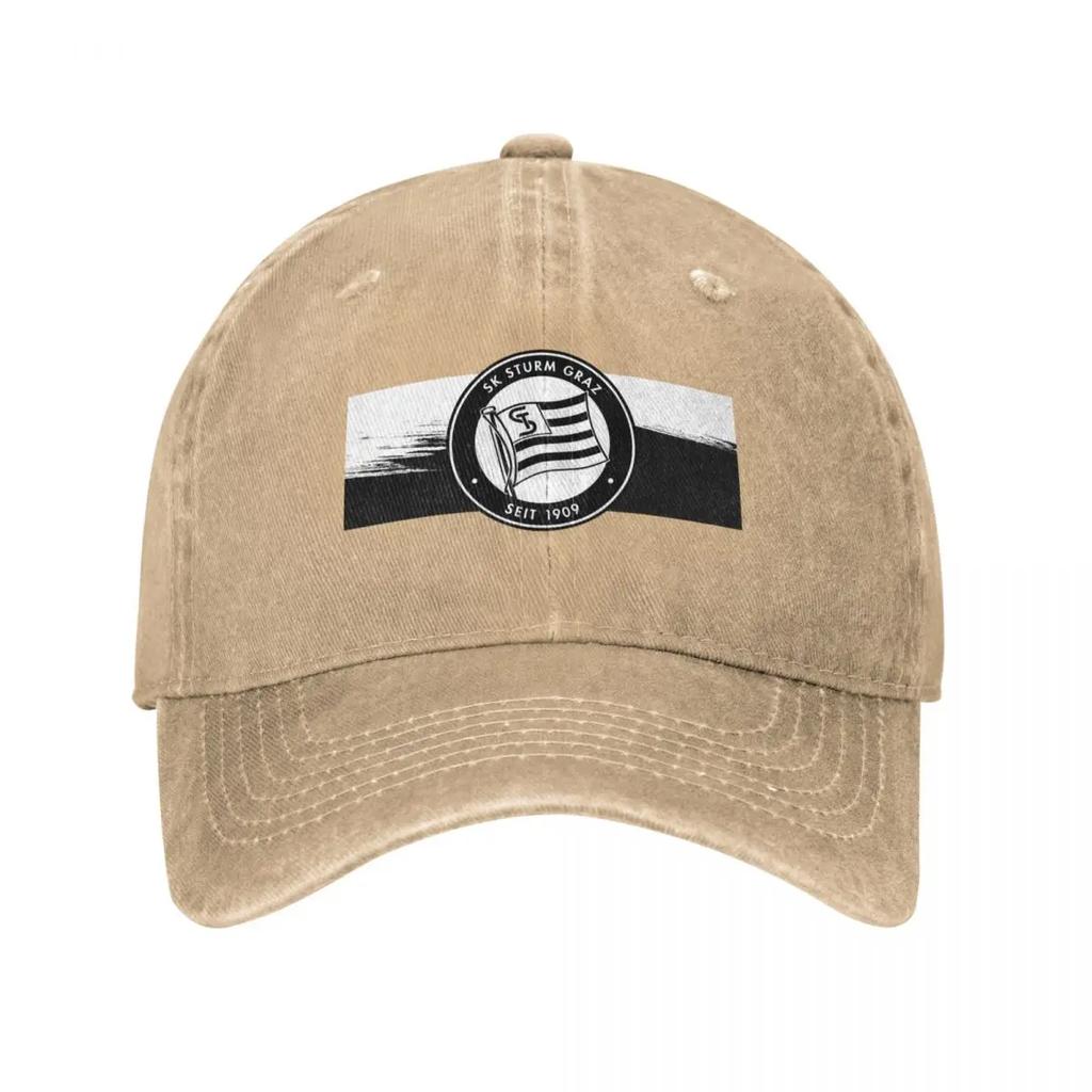 SK Sturm Graz Die Schwoazn Baseball Cap cute winter hats for Unisex tactical cap black For Women  Unisexs