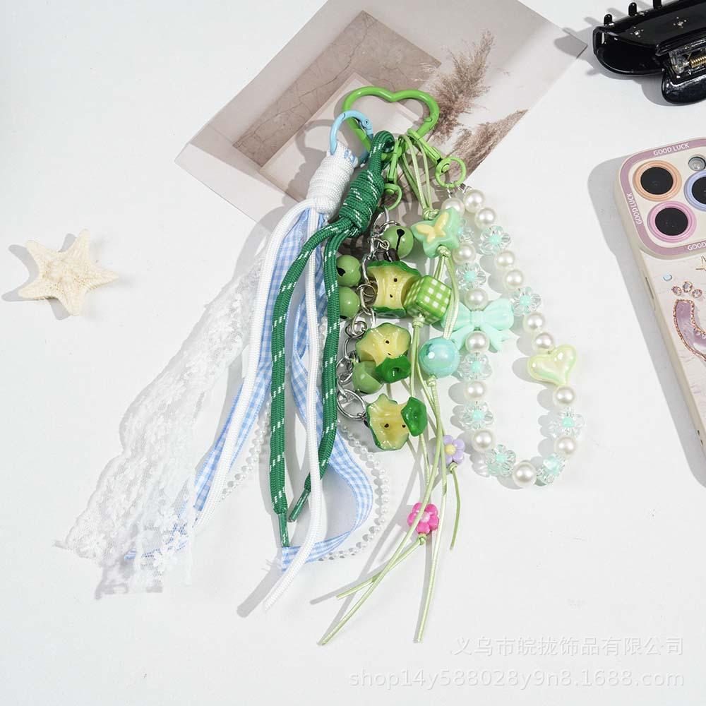 Ins Wind Bag Hanging Miu Pendant Small Fresh Bag Pendant Fashionable Summer Woven Bag Pendant Keychain