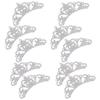 10pcs Rhinestone Studded Crown Shaped Patches White Clothes Accessories  Clothing Decoration