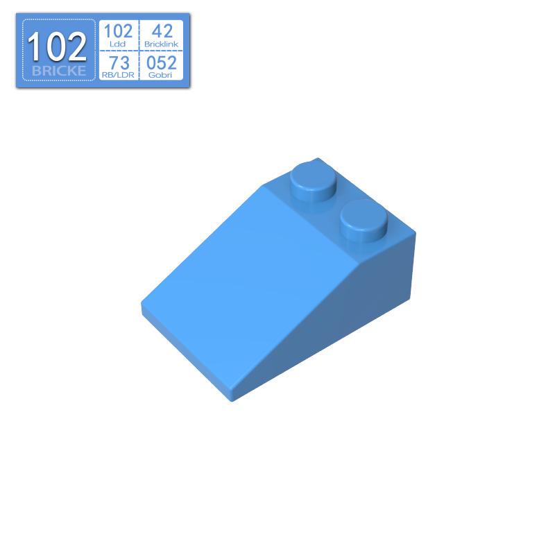 BRICKE 3x233° Slope Brick Compatible with LEGO 3298, 30474, 2306 Building Blocks 50g (~37 pcs)