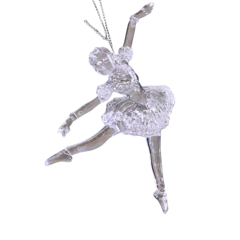 Festival Ballet Girl Hanging Charm Acrylic Christmas Tree and Car Interior Decoration Decorative Pendant for Indoor