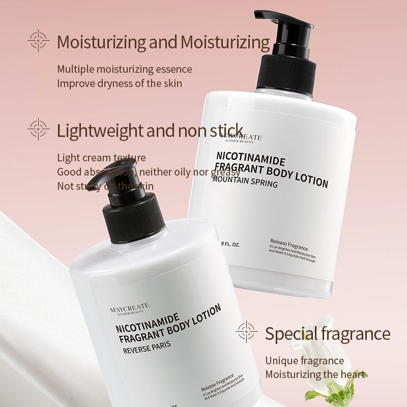 Niacinamide body lotion moisturizes and removes dry skin and reverses Paris