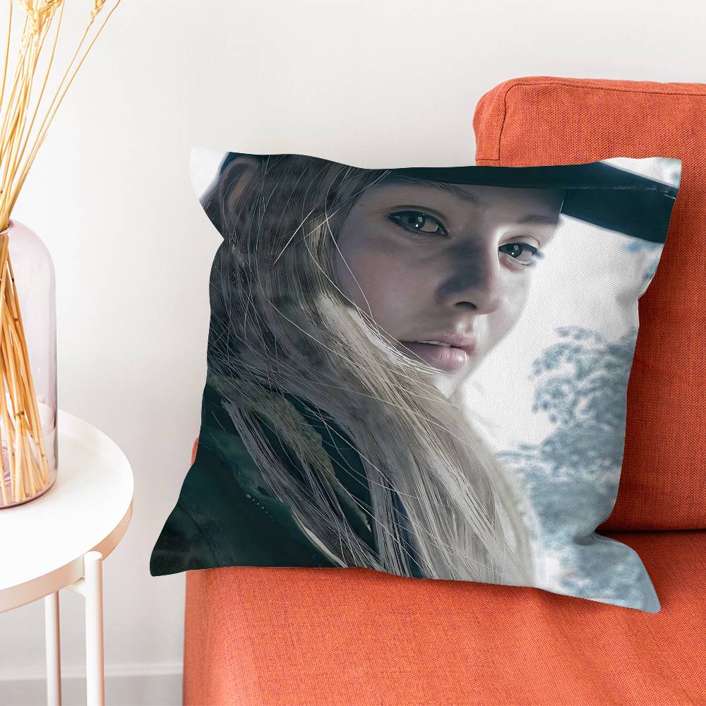 Rosemary Winters R-Resident Evil Village 8 Pillow Case Plush With Invisible Zipper Dustproof Sofa Cushion Cover For Home Decor
