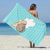 Beach Towel Microfiber Sand Free Quick Dry Soft Sandproof Pool Towels Gift for P-PUSHEEN Cat Women Travel Gym Shower Camping