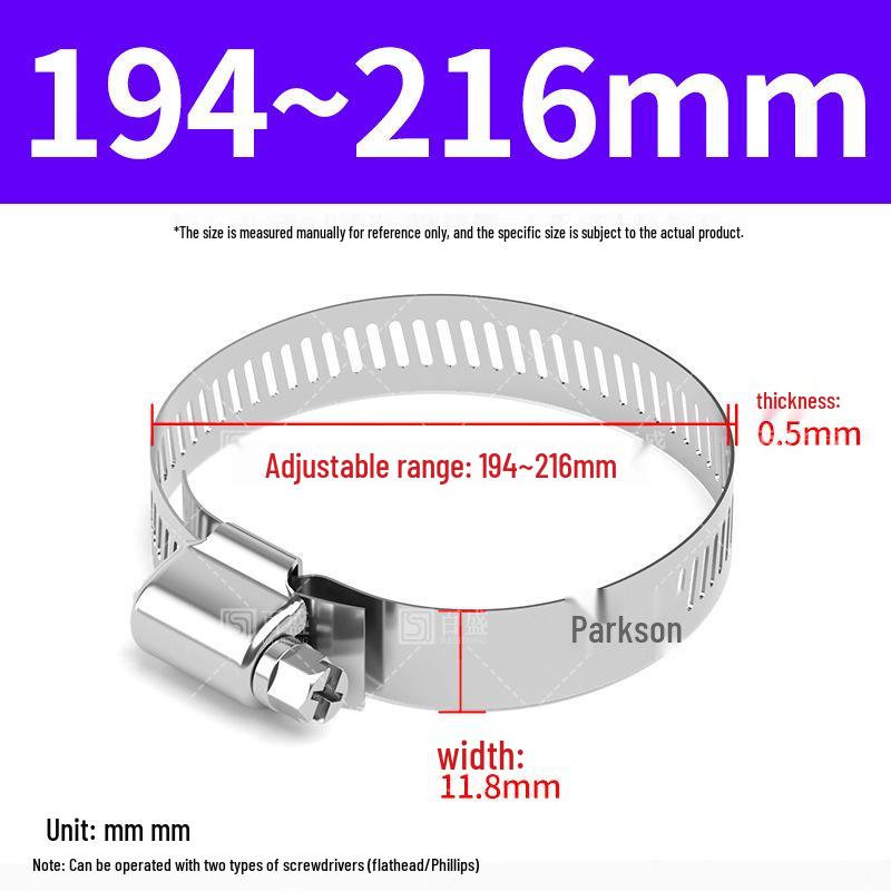 304 Stainless Steel Heavy Duty Hose and Pipe Clamps