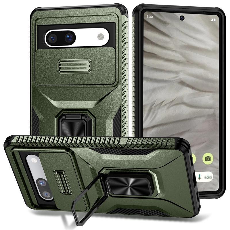 Ring Push-Pull Window Phone Case for Google Pixel 10 PRO, 9PRO XL, 8A, 8PRO, 7A, 9A - Drop-Proof, Cross-Border Design