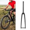 Cycling Front Fork 3K T800 Carbon   100x12mm Thru Axle 1-1/8 Inch Diameter 45mm Offset Flat Disc Brake Front Fork