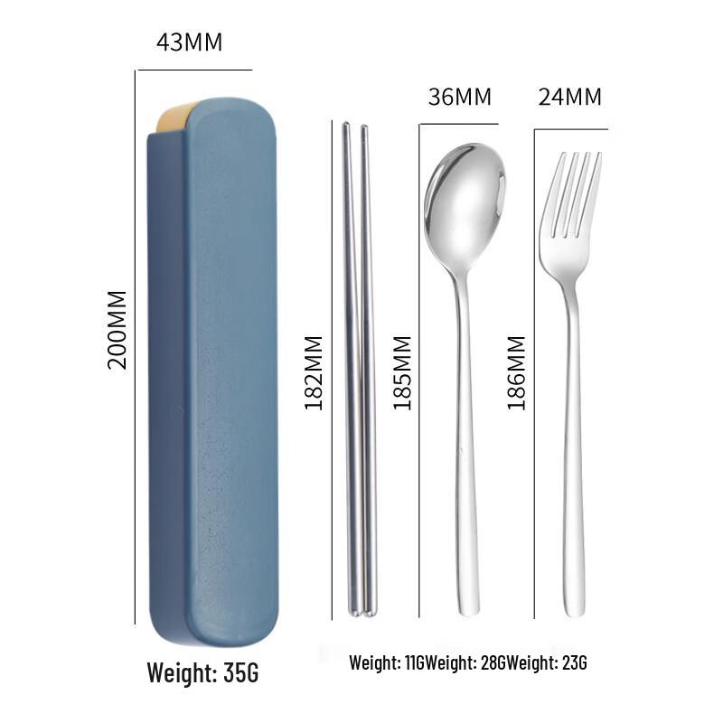 Abay Outdoor Portable Stainless Steel Cutlery Set