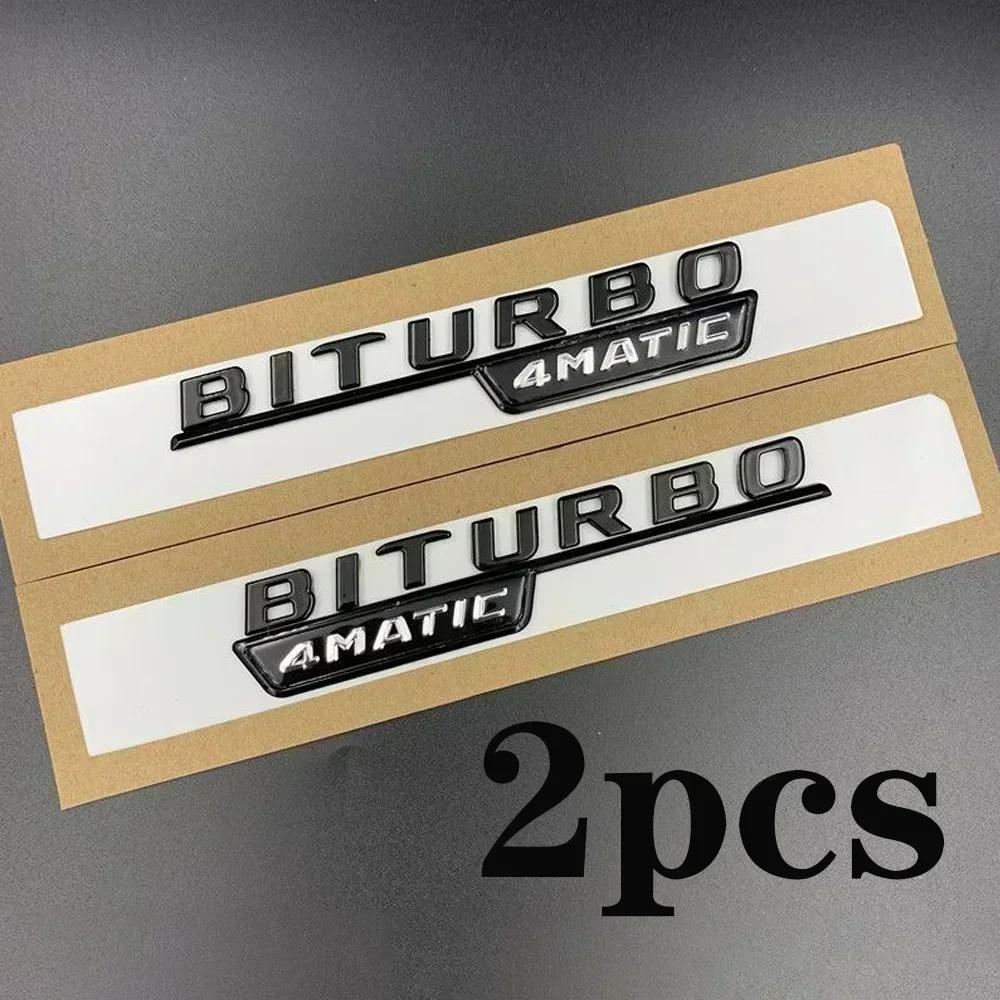 TURBO 4MATIC Plus Car Emblem Side Fender Badge Sticker Logo For Mercedes Benz AMG X247 C117 W117 GLE53 GLA45 A45 A35 CLA35 CLA45 BC1