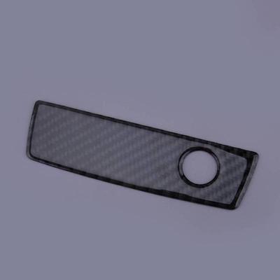Black Carbon Fiber Car Interior Glove Box Handle Sticker Trim Cover Fit for Chrysler 300 2005 2006 2007