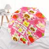 Rilakkuma,Strawberry Automatic Folding Umbrella Simple 8 Rib Design, Bright Cartoon Pattern, Durable Iron Frame, Suitable For Travel, Outdoo