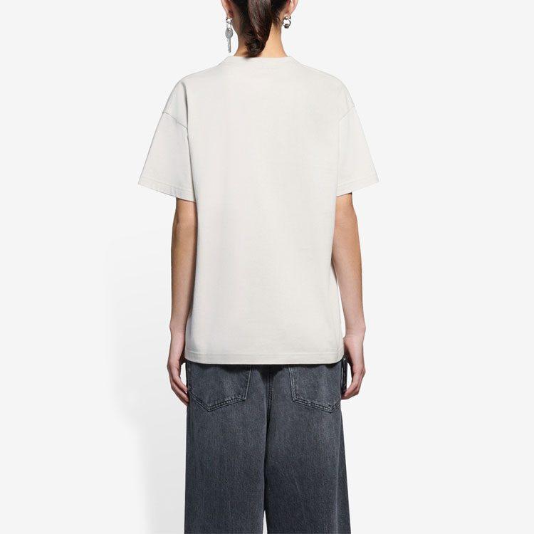 Balenciaga T Shirt Regular Fit Unisex Gray 612965TIV542984