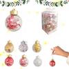 6pcs Christmas Balls Eco-friendly Christmas Pendant Decorative Ball Tree Pendant Mall Decoration