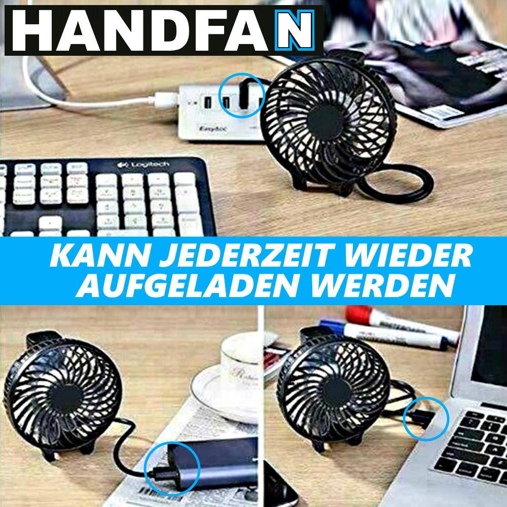 HÅNDVIFTE Mini Håndvifte bærbar sammenleggbar USB-vifte Batteridrevet vifte