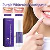 Purple whitening toothpaste fresh oral whitening teeth yellowing tartar cleaning