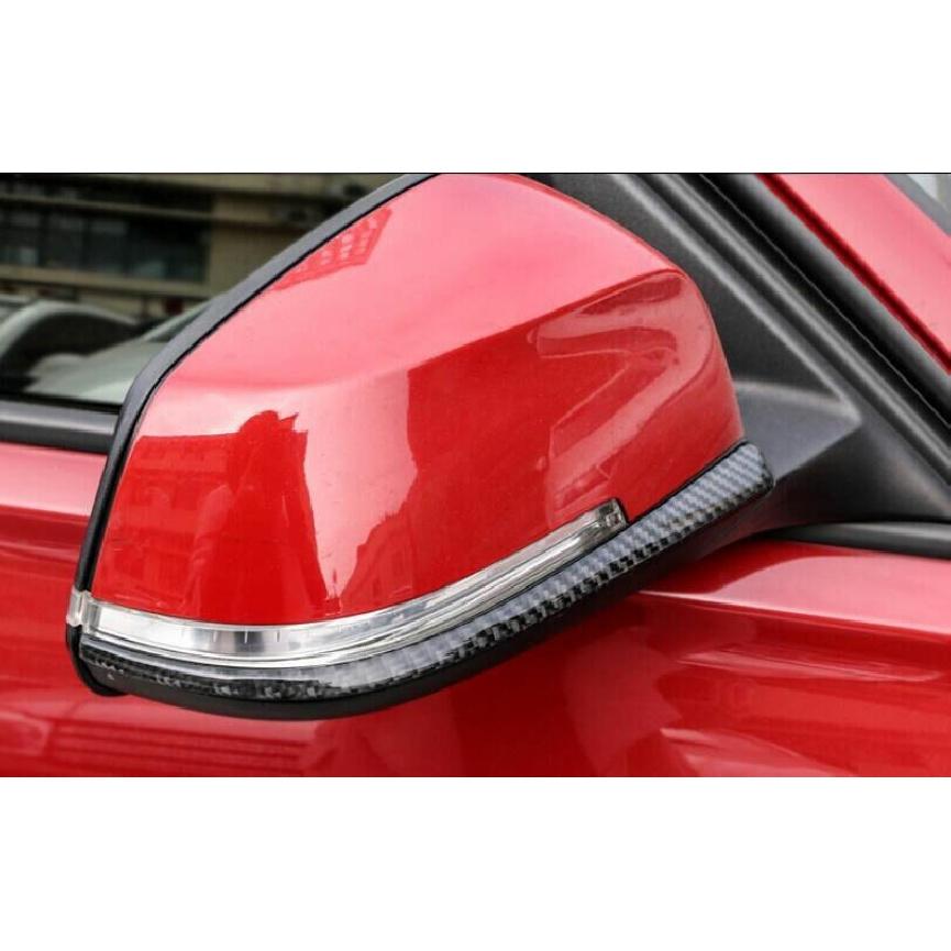 For BMW X1 E84 10-15 Real Carbon Fiber Rear View Mirror Anti Scratch Strip