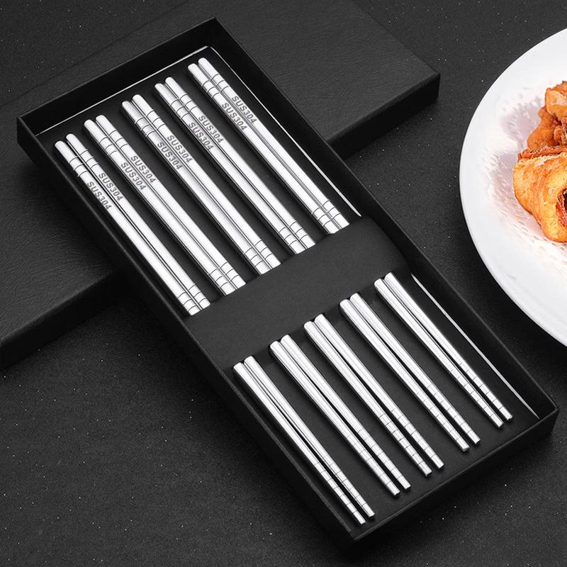 RuHan 304 Stainless Steel Chopsticks Set