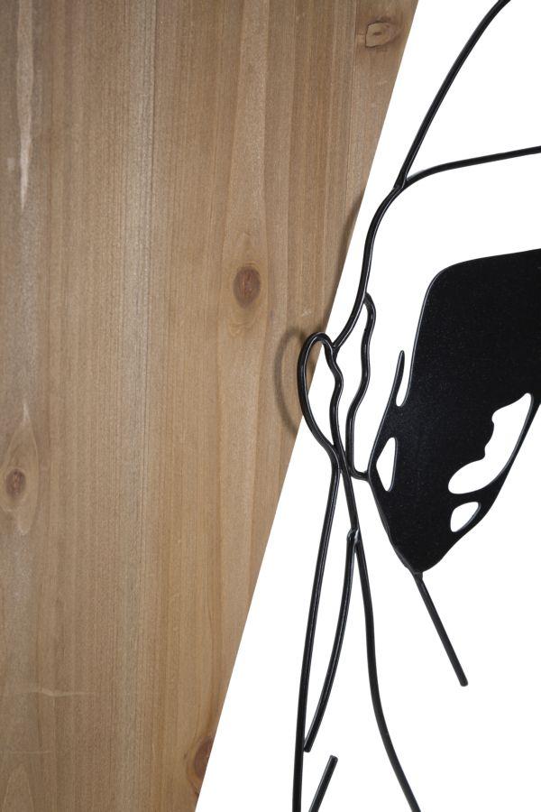 Wall Panel Strip -B- Iron And Wood Cm 50X2X90