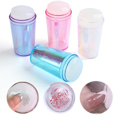 1 ensemble de tampons à ongles résistants à l'usure, faciles à nettoyer avec un grattoir, plaque d'art transparente polyvalente pour salon
