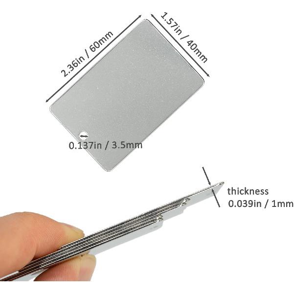 StayMax Engraving Blanks Stamping Blanks 25 Pack 6x4 CM