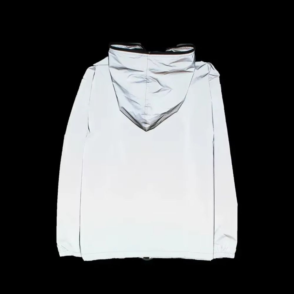 Spring/Autumn Reflective Jackets with Chest Pocket Reflective Windbreaker  Outdoor Hiking