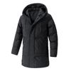 Parka caldă pentru bărbați de iarnă, groasă, ocazională, haine lungi, rezistente la vânt, jachete cu glugă pentru bărbați, îmbrăcăminte de îmbrăcăminte, parka solidă pentru bărbați, plus dimensiunea 8XL