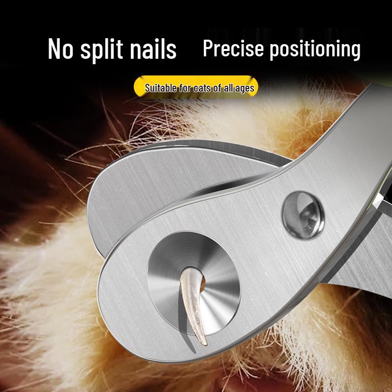 Chinchilla & Cat Nail Clippers: Anti-Bleed, Round Hole, Small Blind Clippers