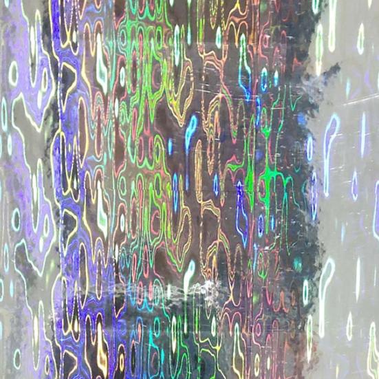 10Pcs Geometrie Muster Holographische Klebeband Film Flash Angeln Köder Aufkleber