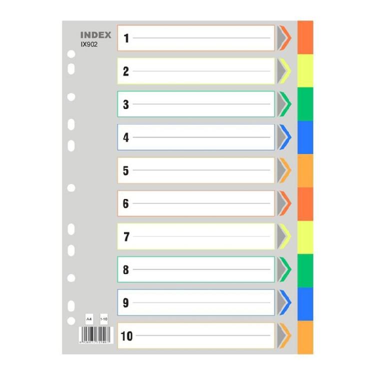 

Numbered File Dividers Subject Dividers with 11-Hole Content List