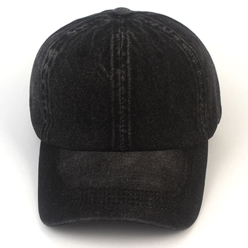 Universal Chemistry Muji Black Denim Washing Ballcap Denim Ball Cap