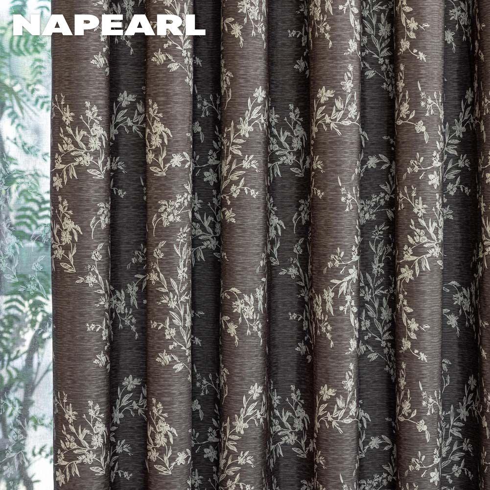 1 Stück NAPEARL Französischer Antikstil Vielseitige bedruckte Vorhänge Vollverdunkelungsvorhänge für Schlafzimmer Wohnzimmer Balkonfenster zur Heimdekoration
