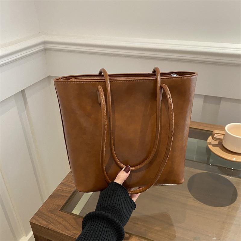 Elegant Everyday Tote Bag For Women In Fashionable Colors Black Brown And Coffee With Unique Design