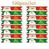 100 Stück / 10 Blatt Niedliche Frohe Weihnachten Weihnachtsmann Schneemann Siegelaufkleber Party Backen Verpackung Papieranhänger Etiketten Weihnachtsgeschenk
