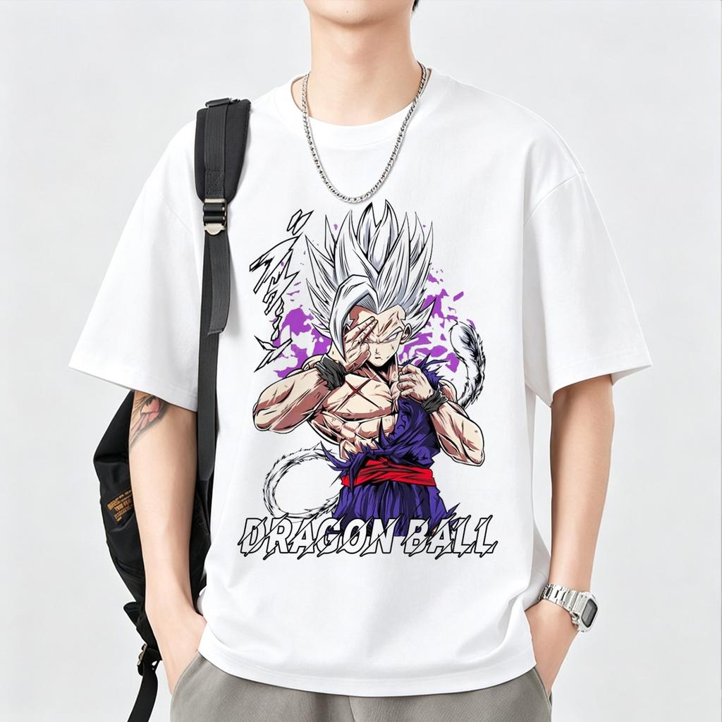 Tricou Bumbac cu Mânecă Scurtă Imprimeu Dragon Ball Z Son Goku Vegeta Unisex Haine Femei Harajuku Yk Tee Tricou Casual Vintage Topuri