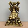 Feng Shui Copper Zhao Gongming People Ornament Home Living Room Decorations Statue