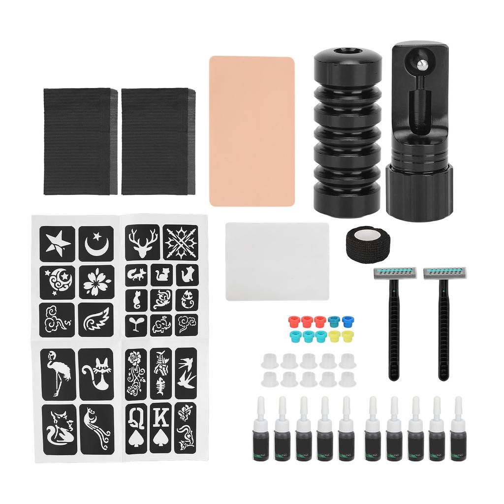 Tattoo Übungsset Manuell Professionell Komplettes Fähigkeitstraining 1.8oz Flüssiges Tattoo Werkzeugset