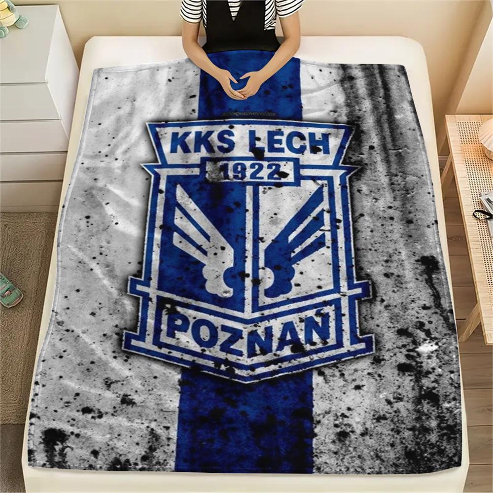 Kks Lech Poznan Print Flannel Blanket, High quality Comfortable for All Seasons, Home Decor, Warmth and Comfort, Perfect for Christmas Gifts60 80cm x 120cm
